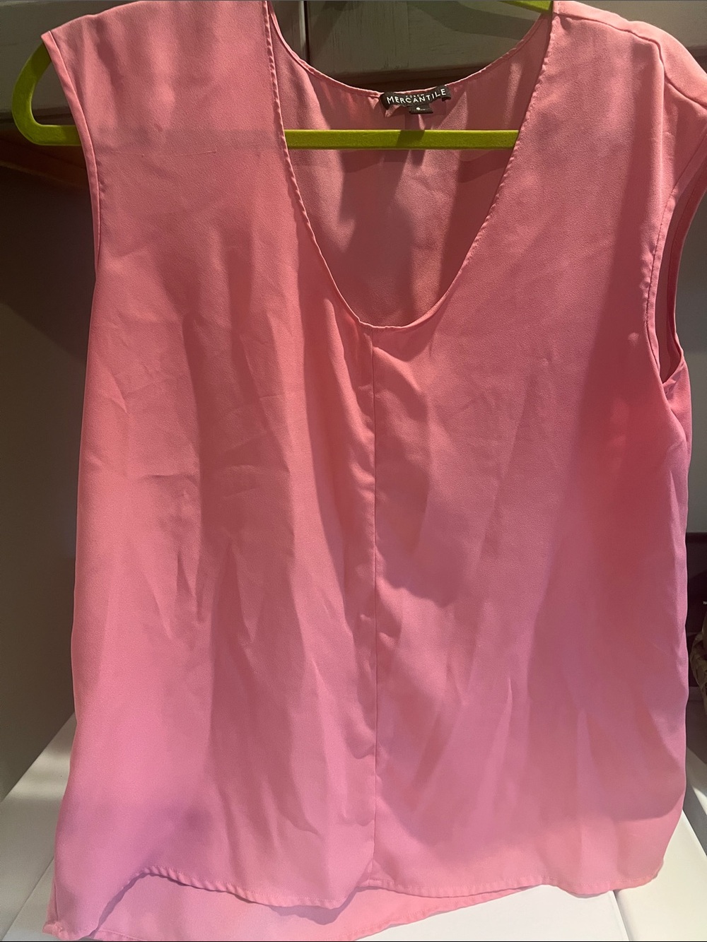 J.Crew Mercantile Pink Sleeveless V-Neck Blouse
